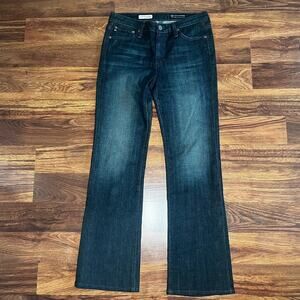 Adriano Goldschmied Mid-Rise Angel Boot Fit  Dark Wash Denim Womens Size 28